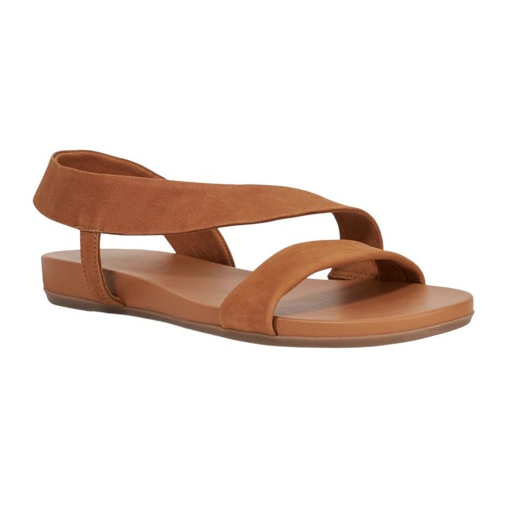 Dune London Womens/Ladies Lucina Leather Flat Sandals / Tan